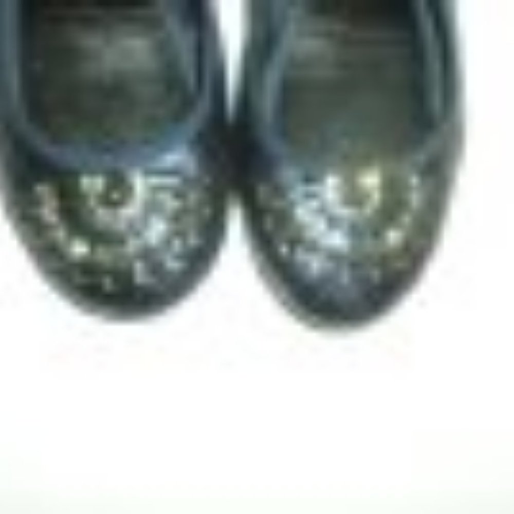 Jimmy Choo Blue Jeweled Toe Grosgrain Ankle Strap Ballet Flats - Picture 5 of 13